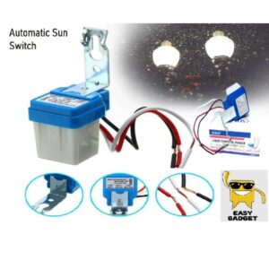 Solo Automatic Outdoor Light Sensor Switch 220V 10A – Photocell Sun Light ON/OFF Dusk to Dawn Switch | Street & Garden Light Control Sensor