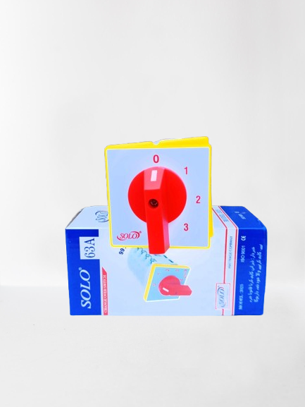 SOLO 63A 5 Position Rotary Selector Switch (0-1-2-3-4) Heavy Duty Industrial Changeover Switch – Made in China