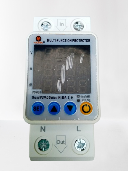 MORA Digital Voltage Protection Device – 80 Amp Heavy Duty with Kilowatt (kWh) Unit Lock & Ampere Lock System - Image 3